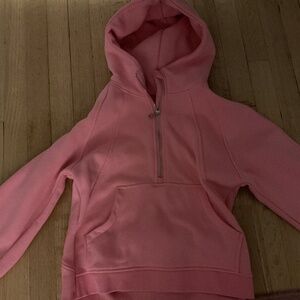 Pink half zip cloud soft scuba